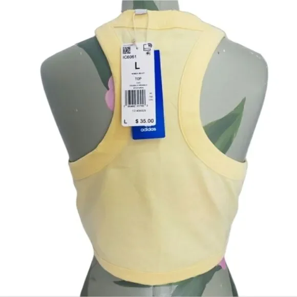 Adidas Original 3 stripper Crop Women's Tank Top - Picture 7 of 7